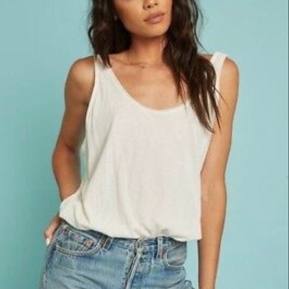 Free People Sydney Cream Tank Lace Bodysuit Medium